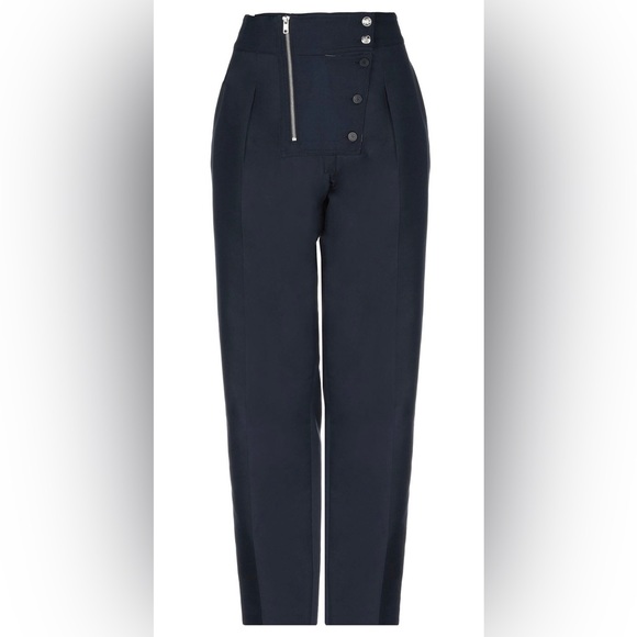 NWT CALVIN KLEIN 205W39NYC Midnight Blue Navy Luxury Work Wear Trouser Pants 4US